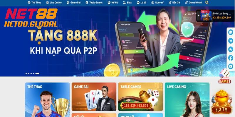 Các lợi thế giúp Net88 thu hút sự quan tâm của cộng đồng người chơi